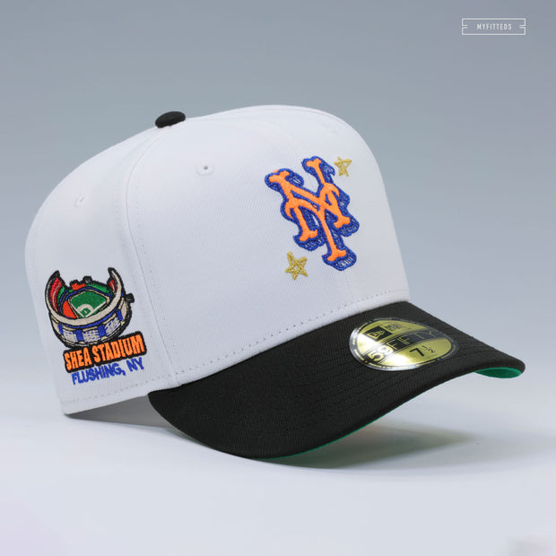 NEW YORK METS SCRIBBLE DOODLE SHEA STADIUM SKETCH BOOK NEW ERA FITTED CAP