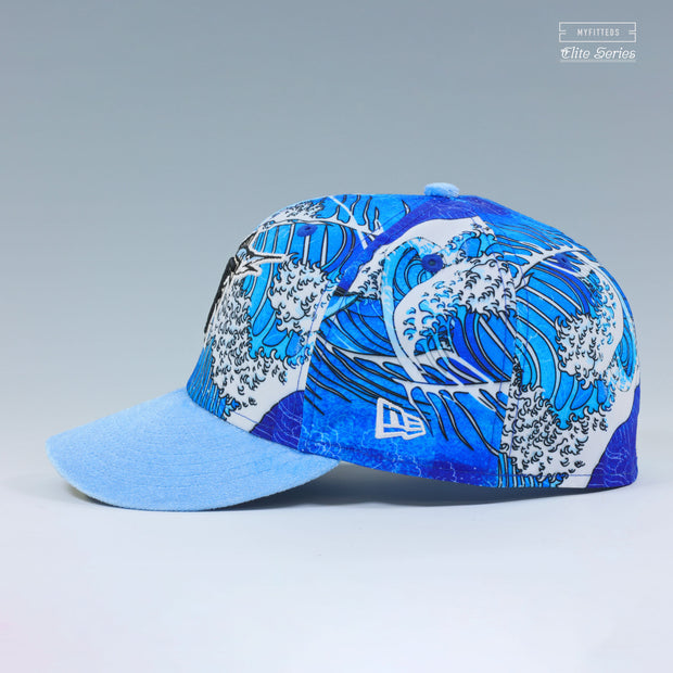 FLORIDA MARLINS 10TH ANNIVERSARY THE GREAT WAVE OFF KANAGAWA ELITE SERIES NEW ERA FITTED CAP