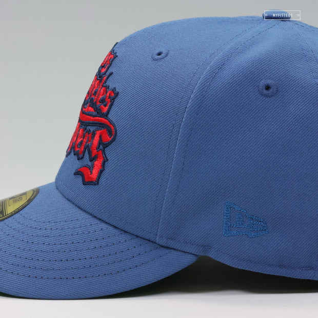 LOS ANGELES CLIPPERS VINTAGE WEATHERED LOOK OLDE ENGLISH NEW ERA FITTED CAP