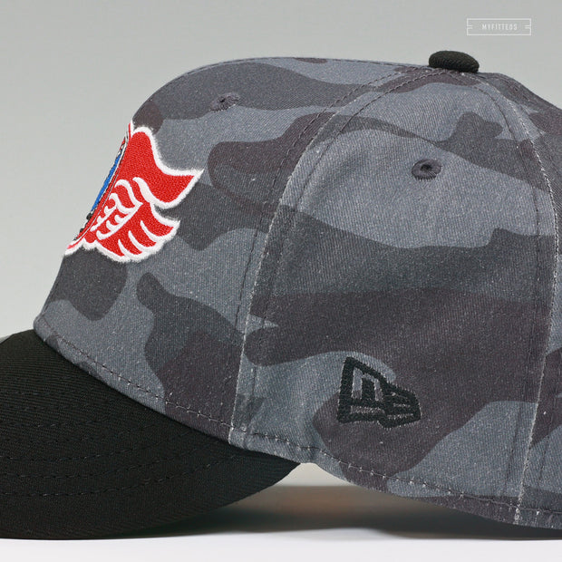 ROCHESTER RED WINGS X GRATEFUL DEAD THEME NIGHT GRUNGE CAMO NEW ERA FITTED CAP