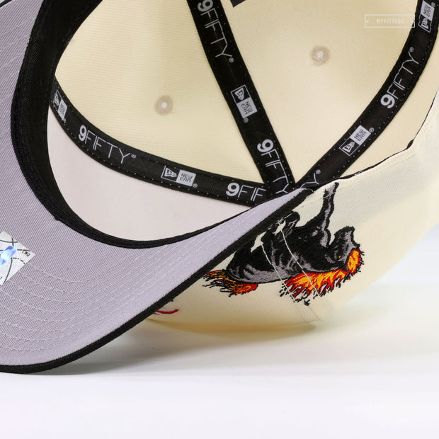 DETROIT PISTONS 1978-1995 HARDWOOD CLASSICS OFF WHITE 9FIFTY A-FRAME NEW ERA SNAPBACK