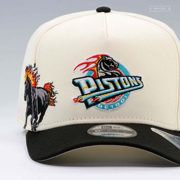 DETROIT PISTONS 1978-1995 HARDWOOD CLASSICS OFF WHITE 9FIFTY A-FRAME NEW ERA SNAPBACK