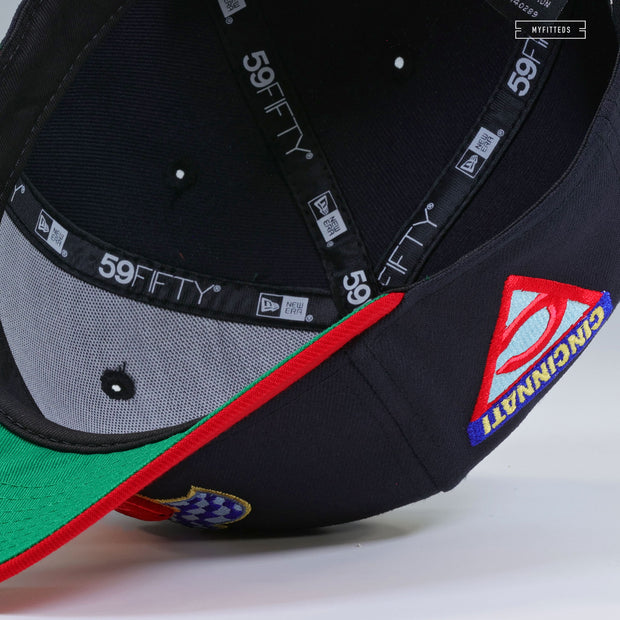 CINCINNATI REDS 2025 SPEEDWAY CLASSIC CHECKERED FLAGS NEW ERA FITTED CAP
