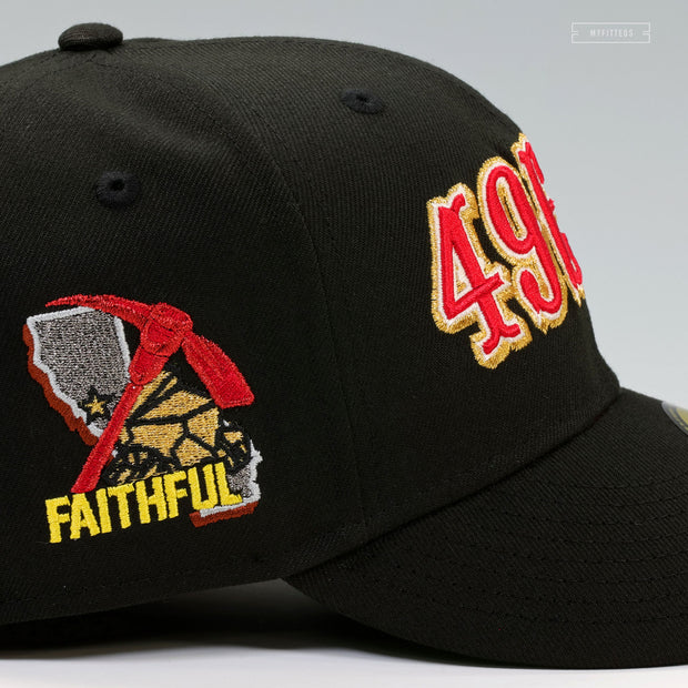 SAN FRANCISCO 49ERS THE 49ER FAITHFUL CLASSIC JET BLACK NEW ERA FITTED CAP