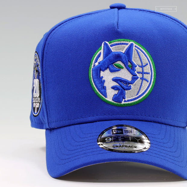 MINNESOTA TIMBERWOLVES 20 SEASONS 1989-2009 HWC 9FIFTY A-FRAME NEW ERA SNAPBACK HAT