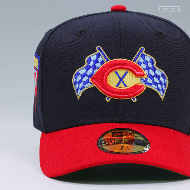 CINCINNATI REDS 2025 SPEEDWAY CLASSIC CHECKERED FLAGS NEW ERA FITTED CAP