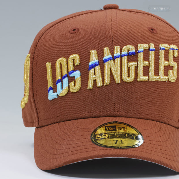 LOS ANGELES DODGERS CITY CONNECT DUBAI CHOCOLATE INSPIRED NEW ERA FITTED CAP