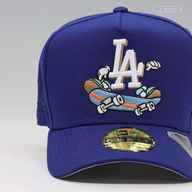 LOS ANGELES DODGERS SKATEBOARDING LA DODGER NEW ERA A-FRAME 59FIFTY FITTED CAP