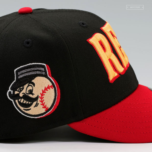 CINCINNATI REDS MR. REDLEGS RED DEAD REDEMPTION 2 INSPIRED NEW ERA FITTED CAP