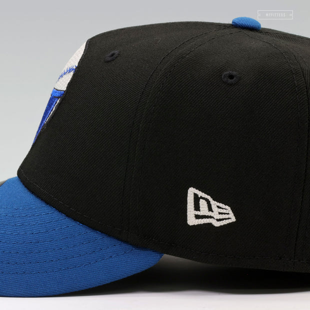 QUAD CITIES RIVER BANDITS BANDANA CENTENNIAL BRIDGE QC SIDE PATCH NEW ERA FITTED CAP