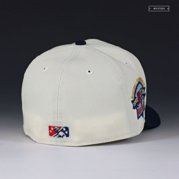 KANAPOLIS CANNON BALLERS 30TH ANNIVERSARY OFF WHITE EVEL KNIEVEL NEW ERA FITTED CAP