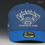 CHICAGO WHITE SOX 35TH & SHIELDS BLUEPRINT OF COMISKEY PARK NEW ERA FITTED CAP