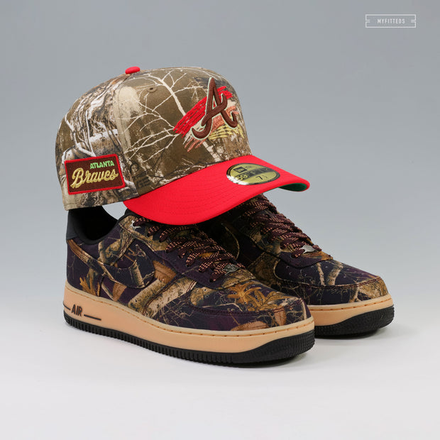 ATLANTA BRAVES SPEEDWAY CLASSIC REALTREE EDGE™ SCARLET NEW ERA FITTED CAP