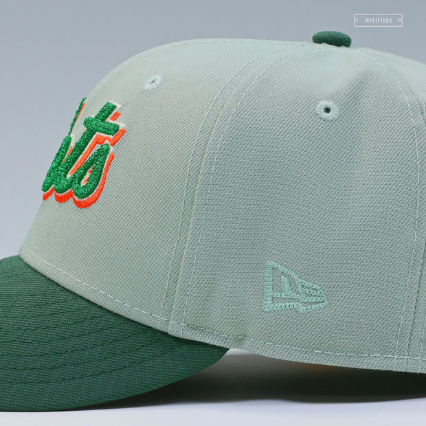 NEW YORK METS SHEA STADIUM 40TH ANNIVERSARY WEATHERED LOOK ST. PATTY'S NEW ERA CAP