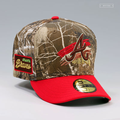 ATLANTA BRAVES SPEEDWAY CLASSIC REALTREE EDGE™ SCARLET NEW ERA FITTED CAP