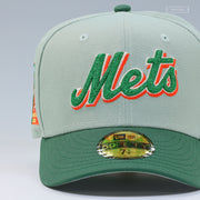NEW YORK METS SHEA STADIUM 40TH ANNIVERSARY WEATHERED LOOK ST. PATTY'S NEW ERA CAP