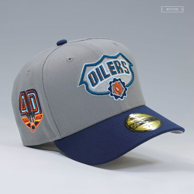 EDMONTON OILERS 40TH ANNIVERSARY 2007-2008 JERSEY INSPIRED NEW ERA FITTED CAP