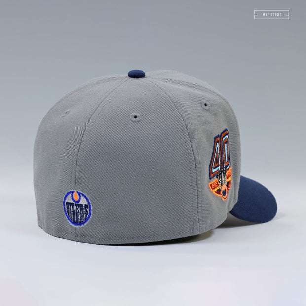 EDMONTON OILERS 40TH ANNIVERSARY 2007-2008 JERSEY INSPIRED NEW ERA FITTED CAP
