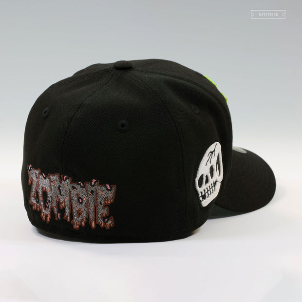 BRAINS AND ZOMBIES PLANTS VS. ZOMBIES INSPIRED HALLOWEEN NEW ERA FITTED CAP