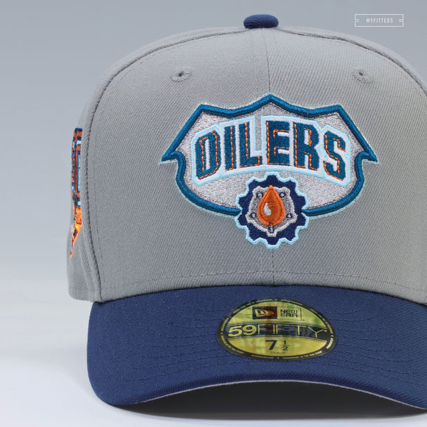 EDMONTON OILERS 40TH ANNIVERSARY 2007-2008 JERSEY INSPIRED NEW ERA FITTED CAP