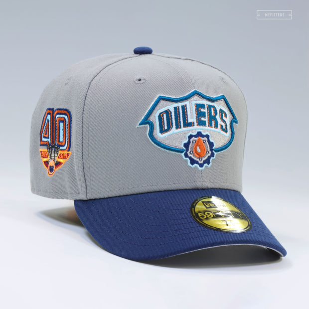 EDMONTON OILERS 40TH ANNIVERSARY 2007-2008 JERSEY INSPIRED NEW ERA FITTED CAP