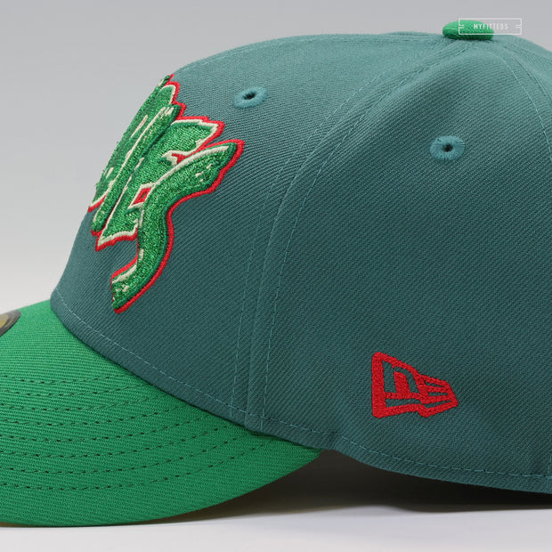 ZOMBIES ATE MY NEIGHBORS SNES GAME INSPIRED EMERALD GREEN NEW ERA FITTED CAP