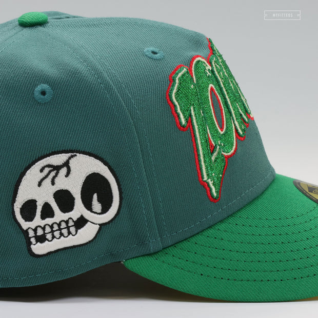 ZOMBIES ATE MY NEIGHBORS SNES GAME INSPIRED EMERALD GREEN NEW ERA FITTED CAP