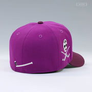 LOS ANGELES KINGS CROSSED STICKS AND HOCKEY MASK GRAPE SODA NEW ERA FITTED CAP