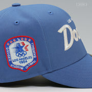 LOS ANGELES DODGERS RETRO SCRIPT IRIDESCENCE 1984 LA OLYMPIC BASEBALL NEW ERA FITTED CAP