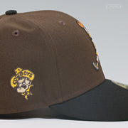 WYOMING COWBOYS DUNKING PISTOL PETE AIR JORDAN 1 MOCHA INSPIRED NEW ERA FITTED CAP