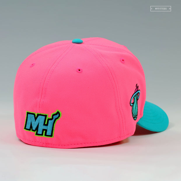 MIAMI HEAT NIKE LEBRON VIII PRE HEAT INSPIRED MIAMI VICE NEW ERA FITTED CAP
