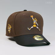 WYOMING COWBOYS DUNKING PISTOL PETE AIR JORDAN 1 MOCHA INSPIRED NEW ERA FITTED CAP