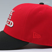 NEW JERSEY DEVILS 40TH ANNIVERSARY ROCK YOUR RED SLOGAN NEW ERA FITTED CAP