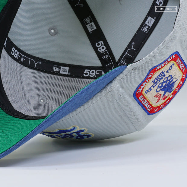 LOS ANGELES DODGERS 1984 OLYMPIC BASEBALL DODGER STADIUM ROAD NEW ERA FITTED CAP