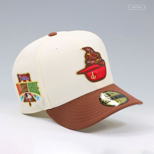 PHILADELPHIA PHILLIES 1996 MLB ALL-STAR GAME CHOCOLATE ICE CREAM NEW ERA FITTED CAP