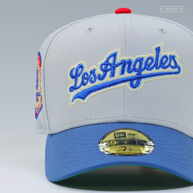 LOS ANGELES DODGERS 1984 OLYMPIC BASEBALL DODGER STADIUM ROAD NEW ERA FITTED CAP