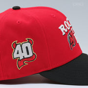 NEW JERSEY DEVILS 40TH ANNIVERSARY ROCK YOUR RED SLOGAN NEW ERA FITTED CAP