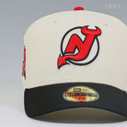 NEW JERSEY DEVILS 30TH ANNIVERSARY 1982-2012 GLOW IN THE DARK OFF WHITE NEW ERA FITTED CAP