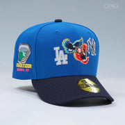 NEW YORK YANKEES VS LOS ANGELES DODGERS DODGER STADIUM & YANKEE STADIUM AL VS NL NEW ERA CAP