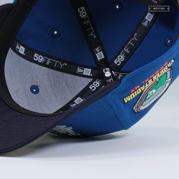 NEW YORK YANKEES VS LOS ANGELES DODGERS DODGER STADIUM & YANKEE STADIUM AL VS NL NEW ERA CAP