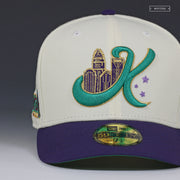 CHARLOTTE KNIGHTS X UPTOWN KNIGHTS THEME NIGHT AIR JORDAN V GRAPES NEW ERA HAT