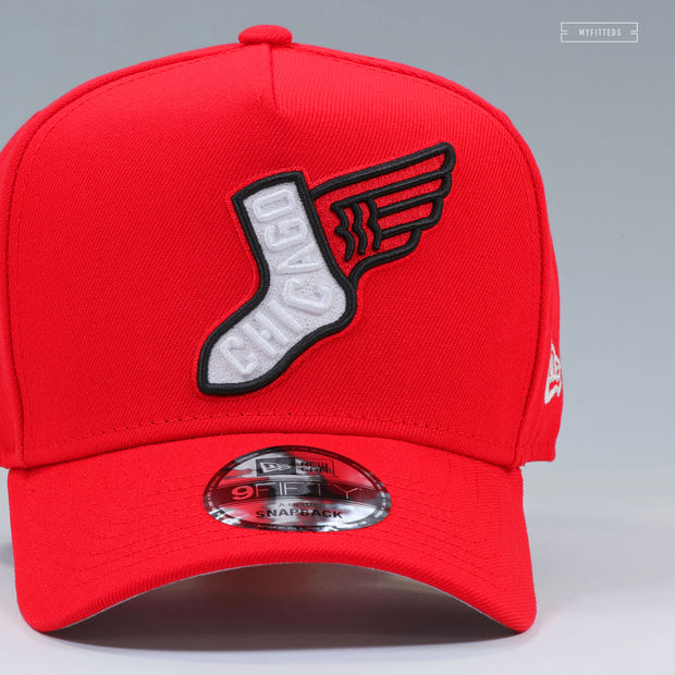 CHICAGO WHITE SOX 2025 MLB CITY CONNECT BULLS INSPIRED NEW ERA 9FIFTY A-FRAME SNAPBACK