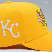 KANSAS CITY ROYALS KAUFFMAN STADIUM HOT DOG DERBY MUSTARD NEW ERA FITTED CAP