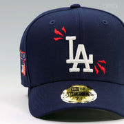 LOS ANGELES DODGERS THUNDEROUS RAUCOUS 1981 WORLD SERIES NIGHTSHADE NEW ERA FITTED CAP