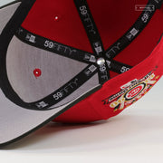 CHICAGO CUBS FLIPPED AND MIRRORED 1990 MLB ALL-STAR GAME SCARLET JET BLACK NEW ERA CAP