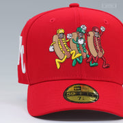 KANSAS CITY ROYALS KAUFFMAN STADIUM HOT DOG DERBY KETCHUP NEW ERA FITTED CAP
