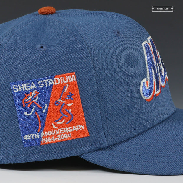 NEW YORK METS SHEA STADIUM 40TH ANNIVERSARY VINTAGE LOOK NEW ERA FITTED CAP