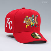 KANSAS CITY ROYALS KAUFFMAN STADIUM HOT DOG DERBY KETCHUP NEW ERA FITTED CAP