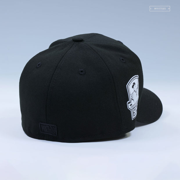 NEW YORK YANKEES CC SABATHIA 52 IN 25 COOPERSTOWN 2025 HOF TRIPLE BLACK NEW ERA FITTED CAP