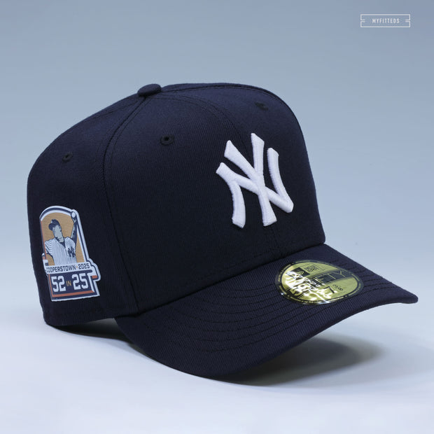 NEW YORK YANKEES CC SABATHIA 52 IN 25 COOPERSTOWN HOF ON-FIELD NEW ERA FITTED CAP
